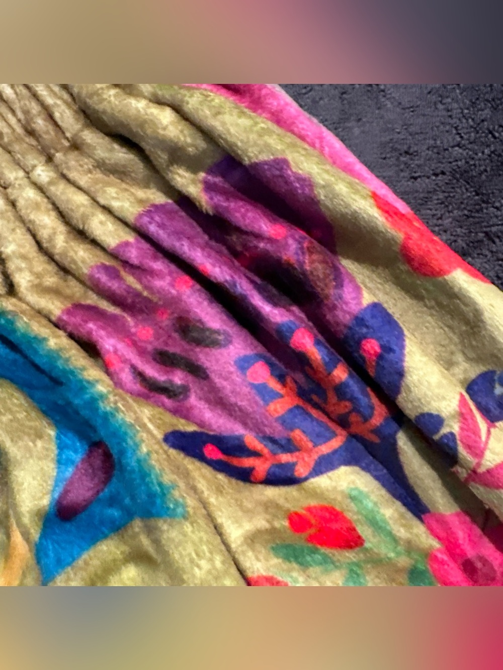 NWT Natural Life Towel Wrap Floral Plush S/M Boho Spa Shower Beach Coverup - Picture 11 of 13